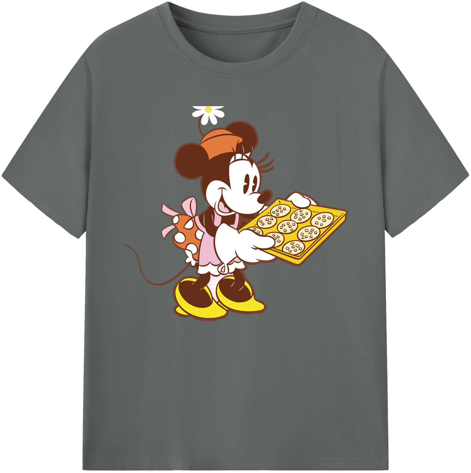 ミッキーマウス Mickey Mouse 綿100％ メンズ半袖Tシャツ｜肌触りやわらか＆通気性